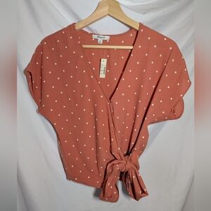 Madewell wrap crop top